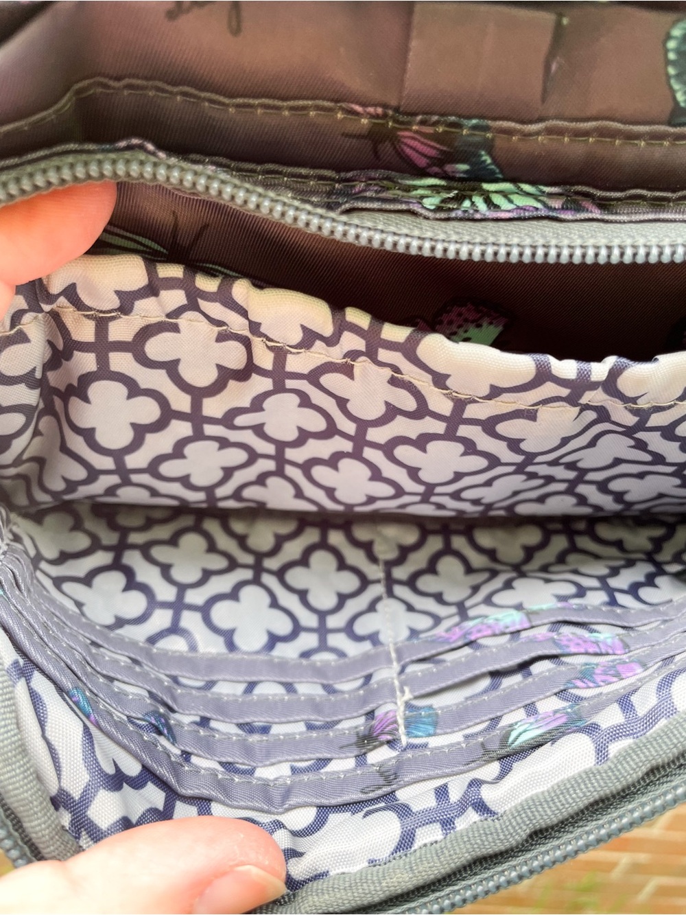 Lug Carousel Quilted Purple Butterfly Shoulder/Crossbody Bag - Some Callouts - Picture 2 of 13